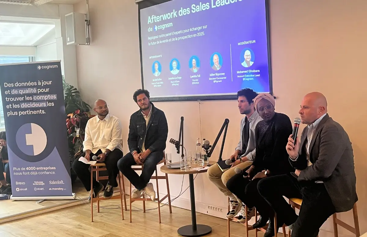 Conseils de Head of Sales - afterwork de Cognism