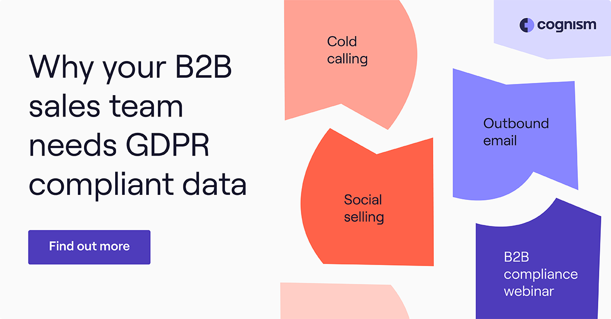 Why You Need GDPR Compliant Data for Sales