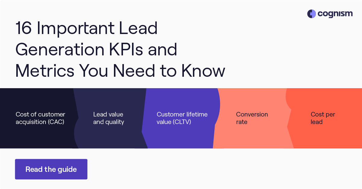 Forstærke øve sig segment 16 Important Lead Generation KPIs and Metrics You Need to Know