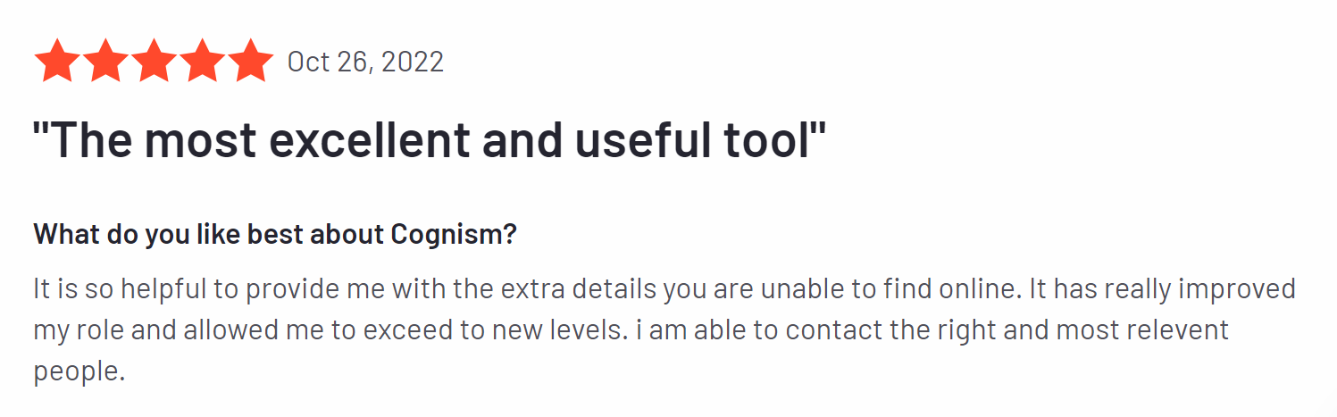 review great tool